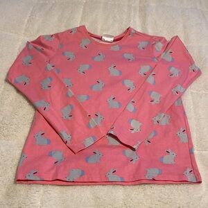 Hanna Andersson Girls Size 14-16 100% Cotton Excellent Condition Bunny Top